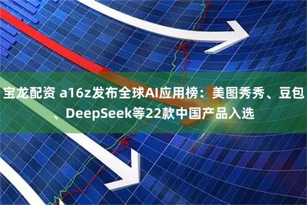 宝龙配资 a16z发布全球AI应用榜：美图秀秀、豆包、DeepSeek等22款中国产品入选